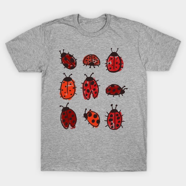 Ladybug doodle T-Shirt by hrose524